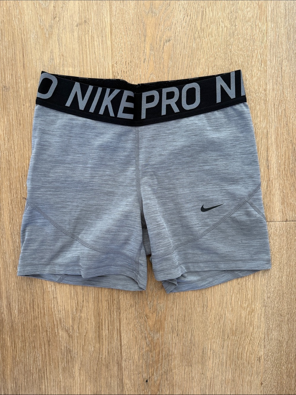 Nike Gray Heather Performance Compression Shorts